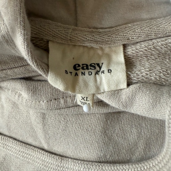 Women's Oversized Beige Hoodie - Picture 2 of 5